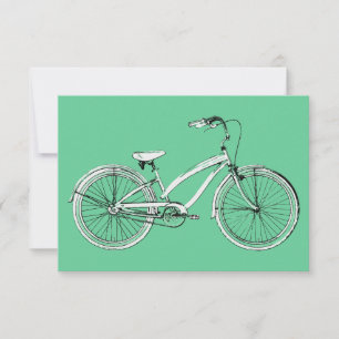 retro bicycle invitation