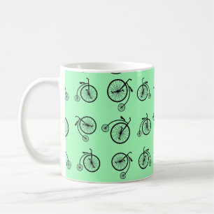 Retro Bicycle Pattern Coffee Mug