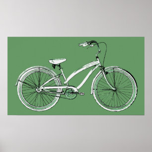 retro bicycle poster