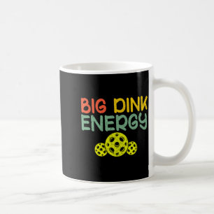 Retro big dink energy pickleball funny pickle ball coffee mug