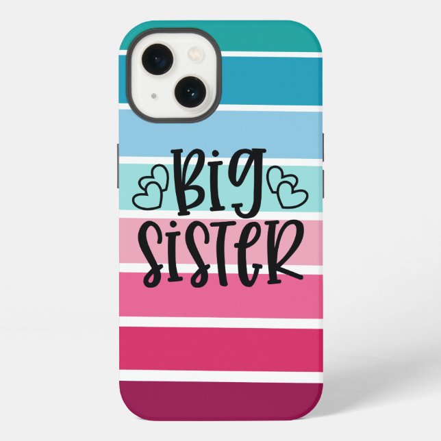 Retro Big Sister iPhone Case (Back)
