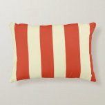 Retro Big Top Striped Accent Pillow<br><div class="desc">Step right up, folks! Step right up to the amazing Retro Big Top Striped Accent Pillow. Yes, come one come all! This classic pattern features wide, red and cream stripes reminiscent of a big top circus tent. This design pairs beautifully with StrangeLittleOnion's Vintage Circus line of products. Just like the...</div>