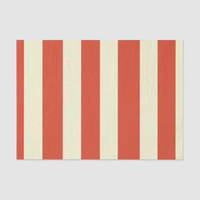 Retro Big Top Striped Tissue Paper (Front)