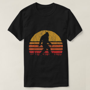 Retro Bigfoot Sunset Design T-Shirt