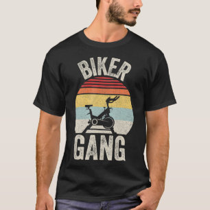 Retro Biker Gang Funny Spin Saying Gym Workout Spi T-Shirt