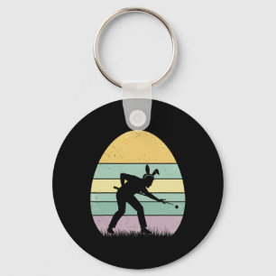 Retro Billard Easter Egg Easter Day Billiard Women Keychain