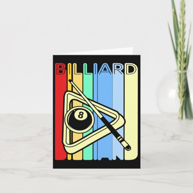 Retro Billiard  Card (Front)