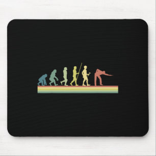 Retro Billiards Human Evolution Lover Gift Pool Sn Mouse Pad