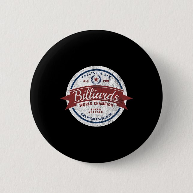 Retro Billiards World Champion “side Pocket Specia 2 Inch Round Button (Front)