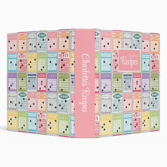 Retro Bingo Recipe Binder (Background)