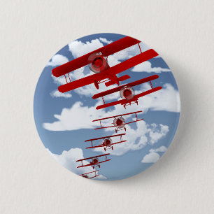 Retro Biplane 2 Inch Round Button