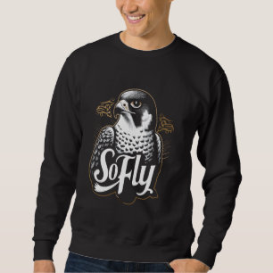 Retro Birdwatching Peregrine Falcon Bird Ornitholo Sweatshirt