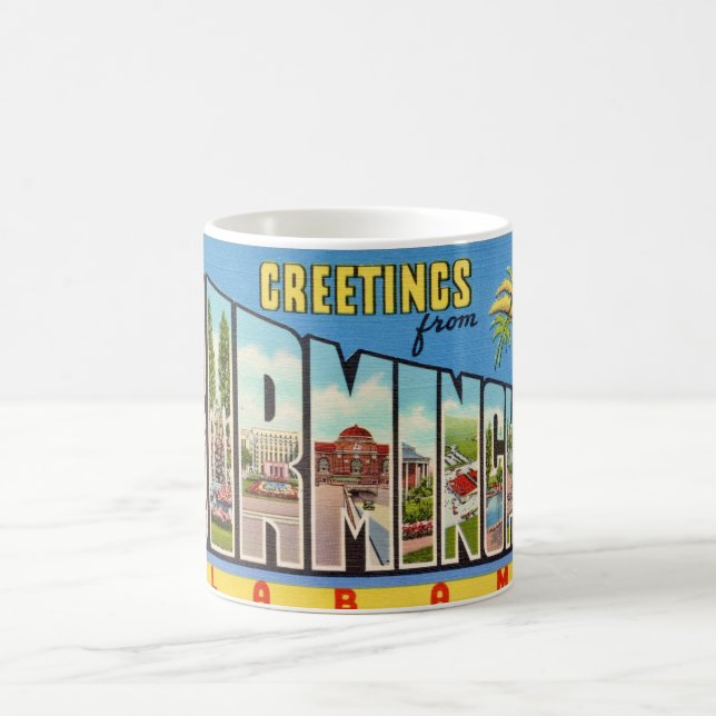 Retro Birmingham AL Greeting Mug (Center)