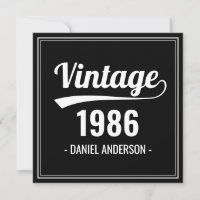 Retro Birthday Bash - Invitation de l'année person