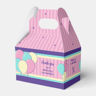 Retro Birthday Favor Box