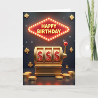 Retro Birthday Game Card