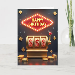 Retro Birthday Game Card