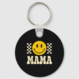 Retro Birthday Mama Shirt, One Happy Dude Family B Keychain