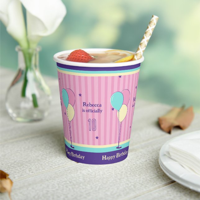 Retro Birthday Paper cup (Insitu)