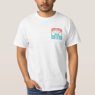 Retro Birthday Video Game 33 Years Old  T-Shirt