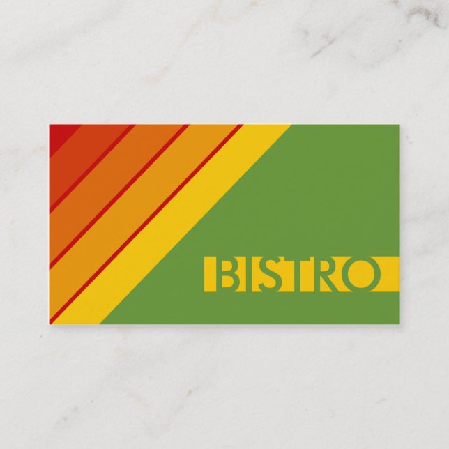 retro BISTRO Business Card (Front)