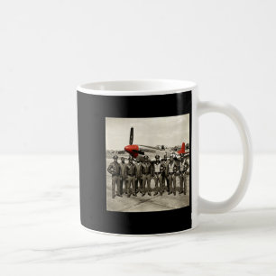 Retro black airmen black history world war 2 coffee mug