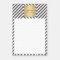 Retro Black and White Pattern Gold Name Logo