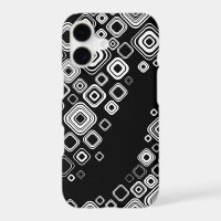 Retro black and white squares