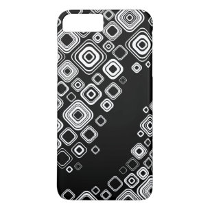 Retro black and white squares Case-Mate iPhone case