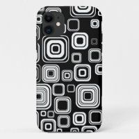 Retro black and white squares