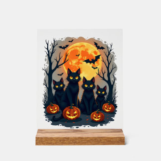 Retro Black Cat Halloween Pumpkin Costume For Wome