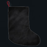 Retro Black Chalkboard 2-Sided Print Small Christmas Stocking<br><div class="desc">This fun stocking features a design that looks like an old dirty chalkboard, with the print on both sides. This artwork has the look and texture of an old style black chalkboard that's been written, erased and washed many times. It fades out to very dark at the edges for a...</div>
