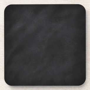 Retro Black Chalkboard Texture Coaster