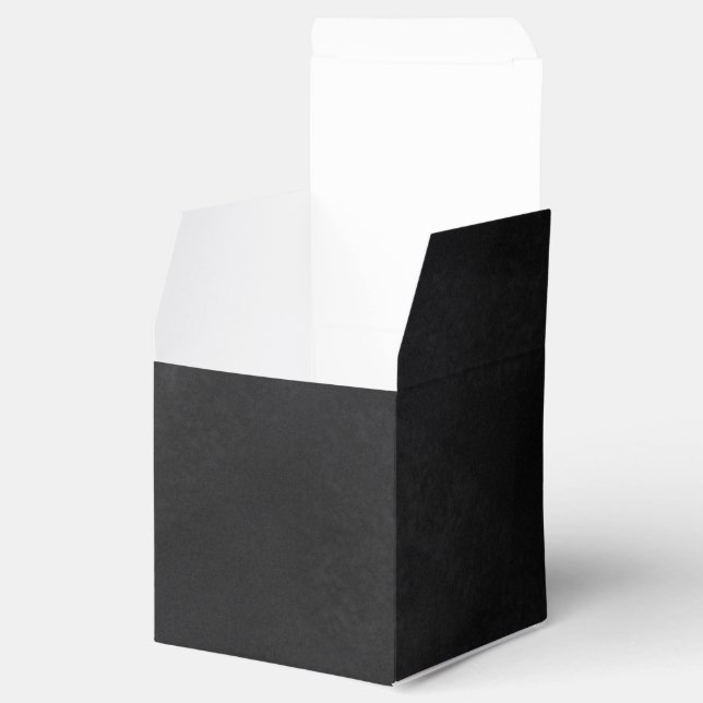 Retro Black Chalkboard Texture Favor Box (Opened)