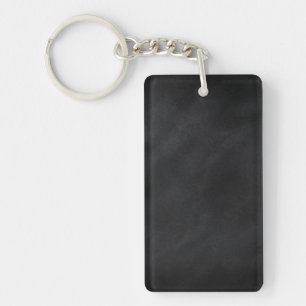 Retro Black Chalkboard Texture Keychain