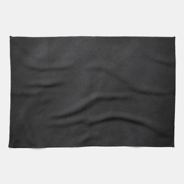 Retro Black Chalkboard Texture Kitchen Towel (Horizontal)