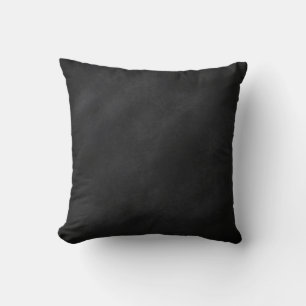 Retro Black Chalkboard Texture Throw Pillow