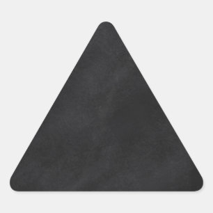 Retro Black Chalkboard Texture Triangle Sticker