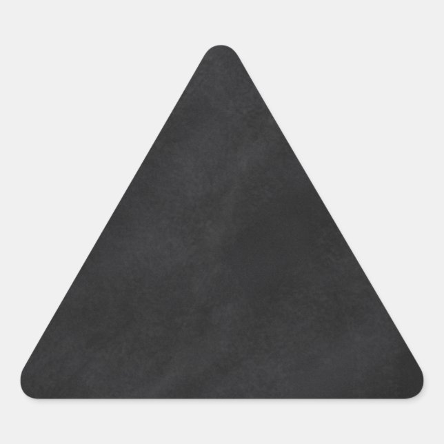Retro Black Chalkboard Texture Triangle Sticker (Front)