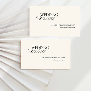 Retro Black chequered old money wedding website Enclosure Card