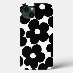 Retro Black Daisies #1 #decor #art iPhone 13 Case
