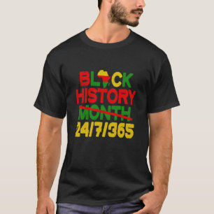 Retro Black History Black History 365 Melanin Prid T-Shirt