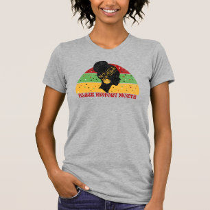 Retro Black History Month African Woman T-Shirt