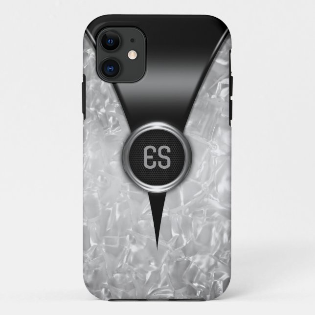 Retro Black iPhone 5 Coque (Dos)