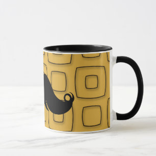 Retro Black Moustache Mug