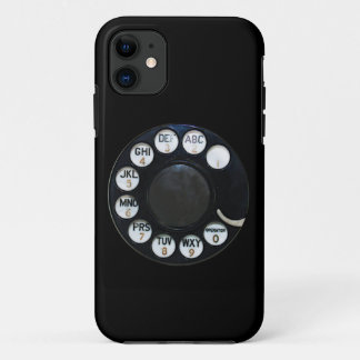 Retro Black Rotary Phone  iPhone 11 Case
