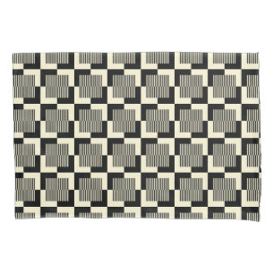 Retro Black & Tan Pattern Pillowcase