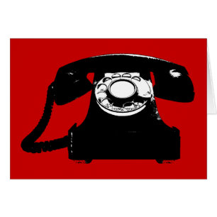 retro black telephone