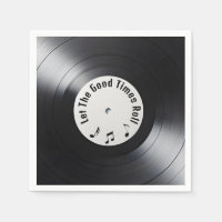 Retro Black Vinyl LP Record