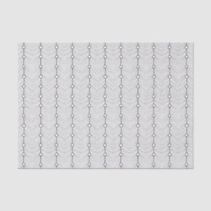 Retro Black & White Abstract Pattern Tissue Paper